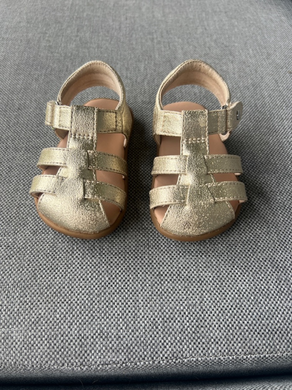 UGG Toddler Metallic Gold Strappy Sandals